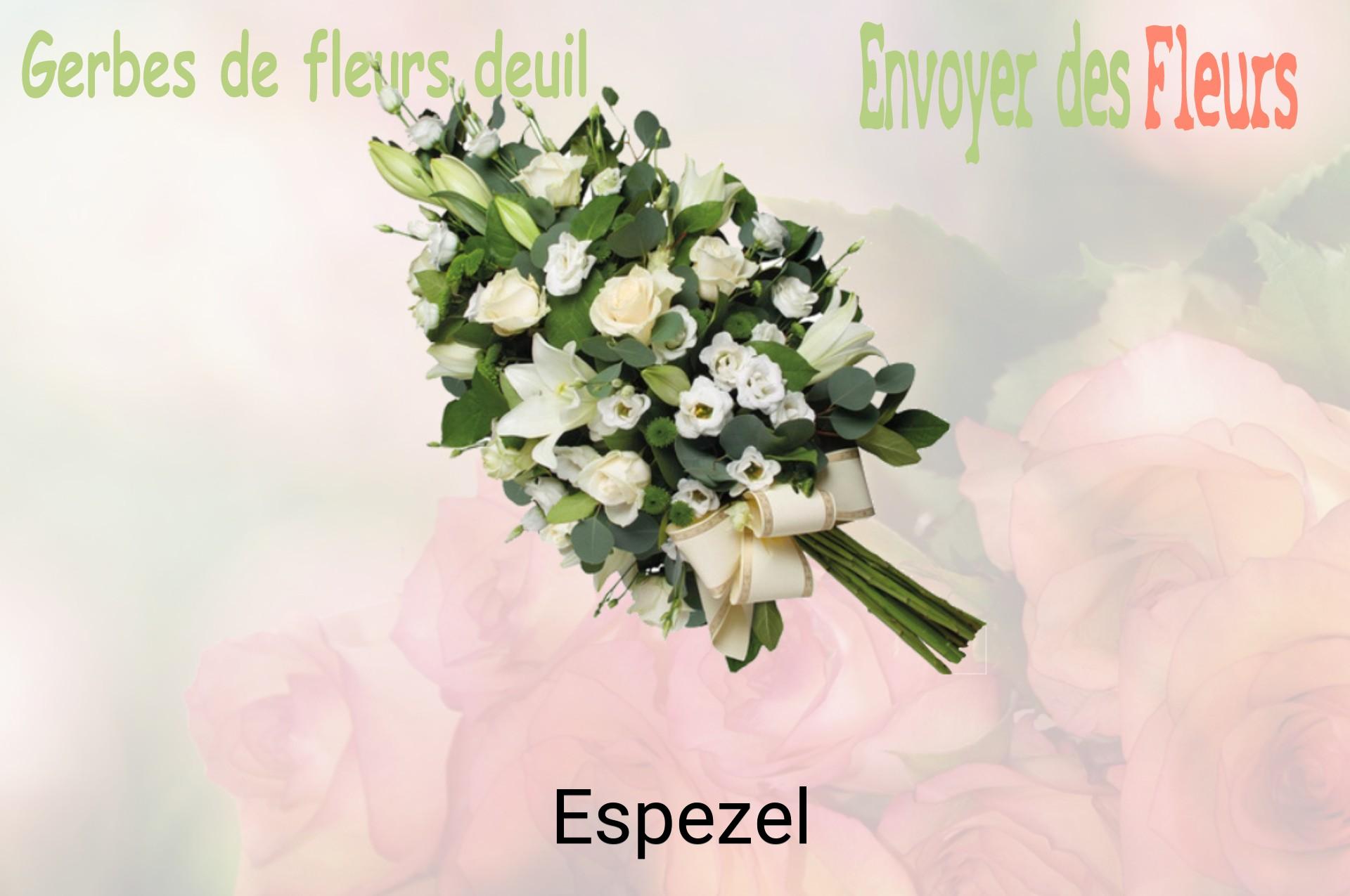 Gerbe de fleurs de deuil livrée à Espezel